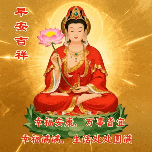 九月初一,香期吉日,29张观音早上好图片带日期,愿心怀善念,承蒙菩萨护佑,福气常伴左右-第11张图片-四季读书网