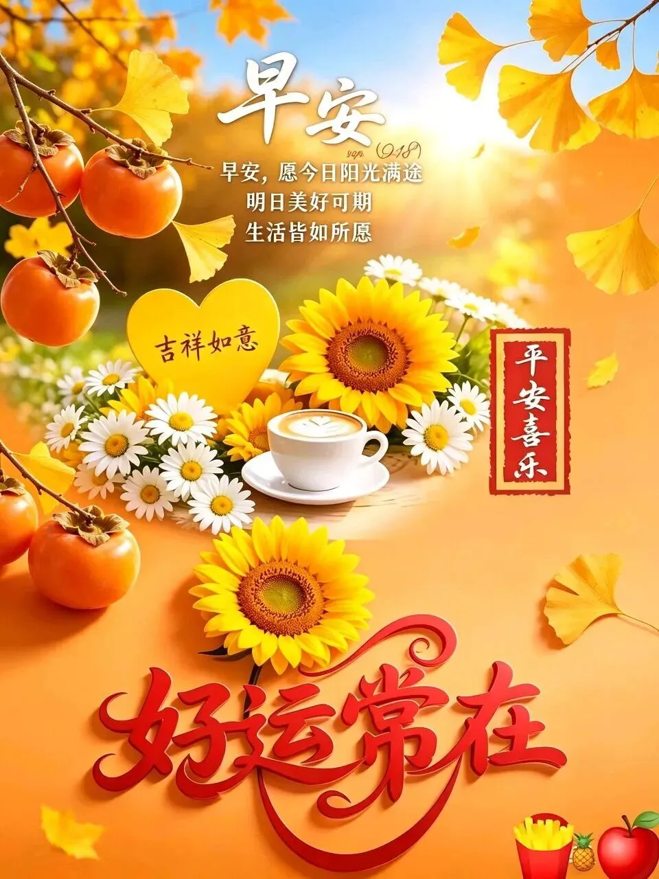 九月初一早上好,送你15张漂亮早安祝福图片,愿好运加倍,喜乐长久,岁岁平安-第5张图片-四季读书网