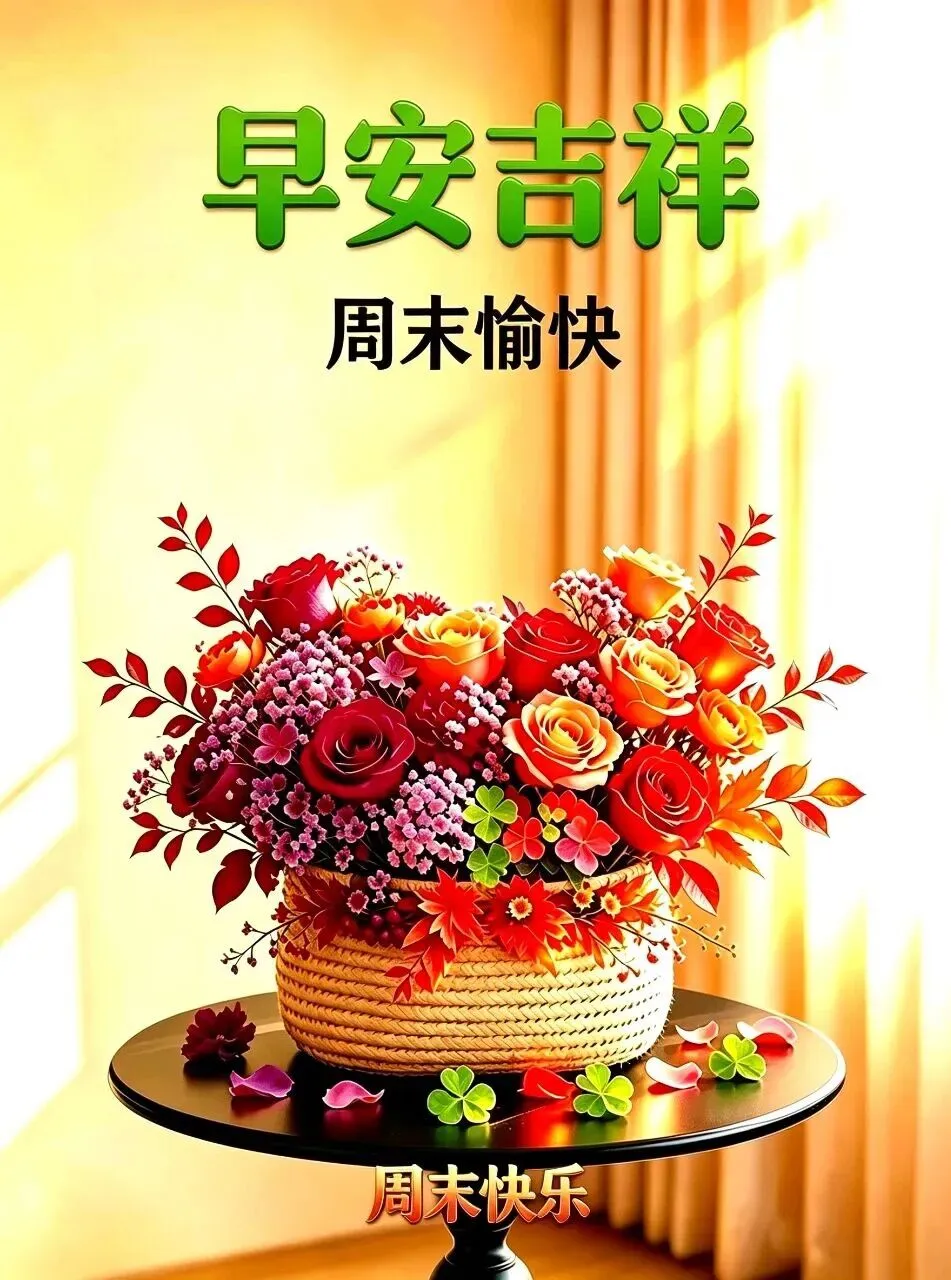 九月初一早上好,送你15张漂亮早安祝福图片,愿好运加倍,喜乐长久,岁岁平安-第6张图片-四季读书网