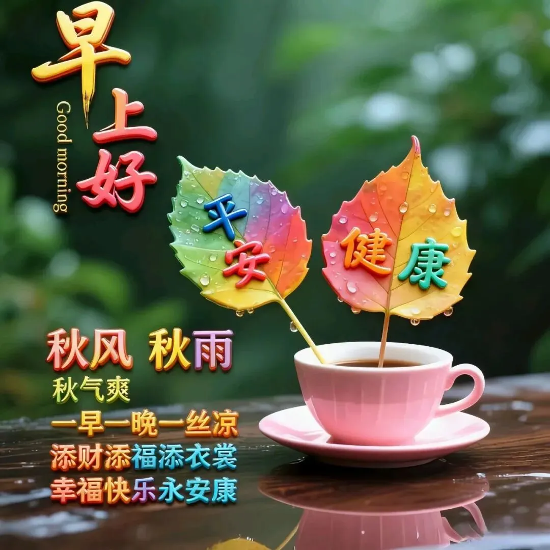 九月初一早上好,送你15张漂亮早安祝福图片,愿好运加倍,喜乐长久,岁岁平安-第9张图片-四季读书网