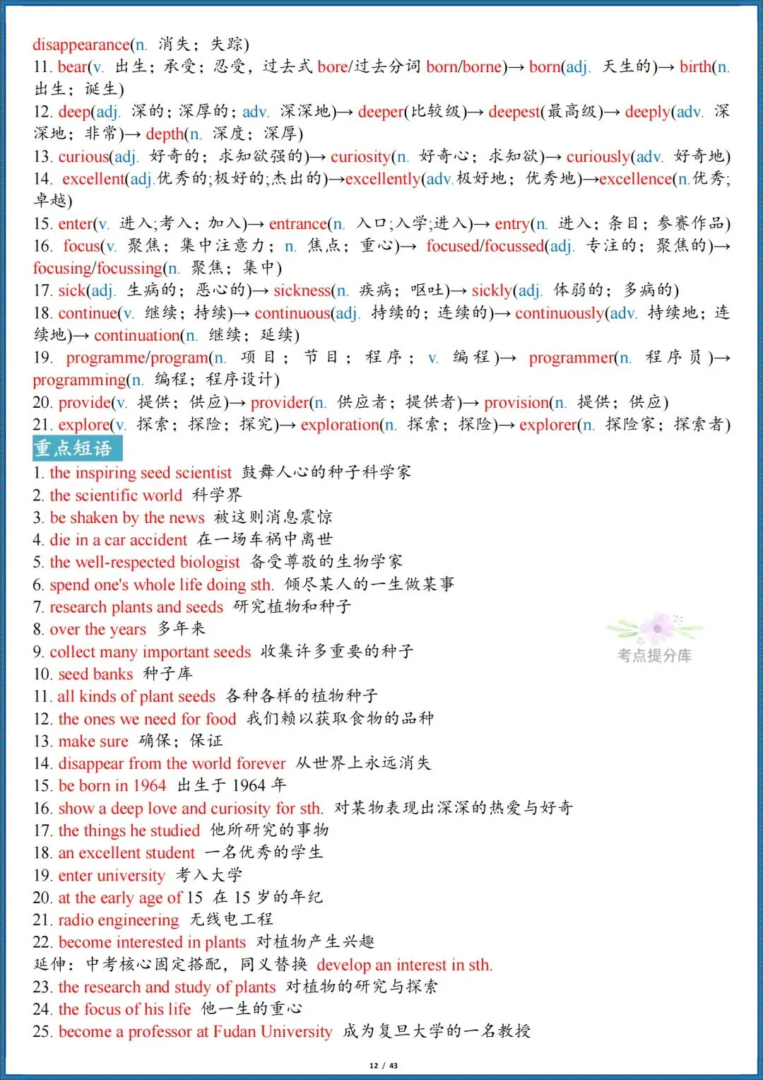 26秋初三新人教版 九年级上册英语《全册单词短语句子默写汇总》含词性转换 默写版+答案版 共86页 可打印-第28张图片-四季读书网 26秋初三新人教版 九年级上册英语《全册单词短语句子默写汇总》含词性转换 默写版+答案版 共86页 可打印-第28张图片-四季读书网