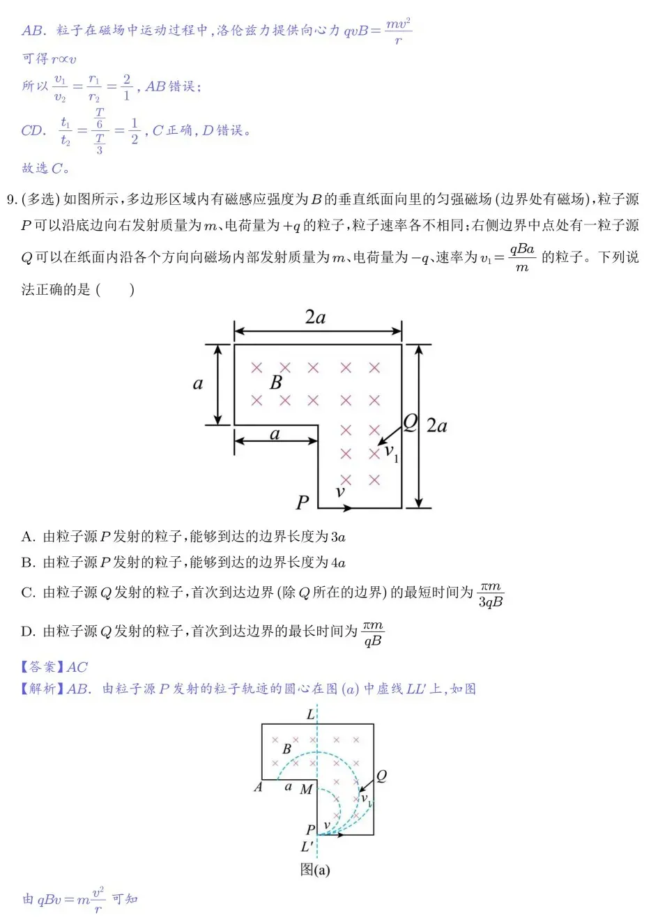 2027高考备考——带电粒子在有界匀强磁场中的运动试题的攻克-第10张图片-四季读书网