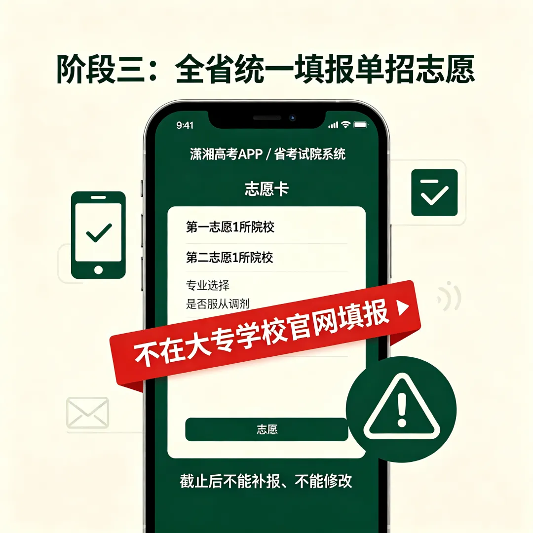 湖南单招第一件事就是完成高考报名-第6张图片-四季读书网