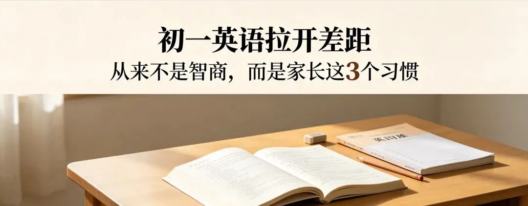 初一英语拉开差距,从来不是智商,而是家长这3个习惯(真实案例)-第1张图片-四季读书网