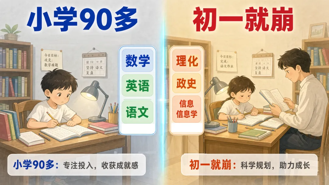 小学九十多,初一就崩?能一直优秀的初中生,家里都做对这6件事-第1张图片-四季读书网