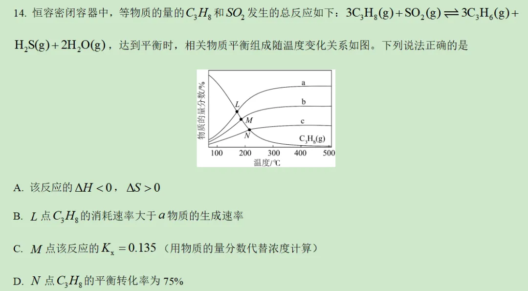 2026年辽宁省化学高考真题及答案详解-第12张图片-四季读书网