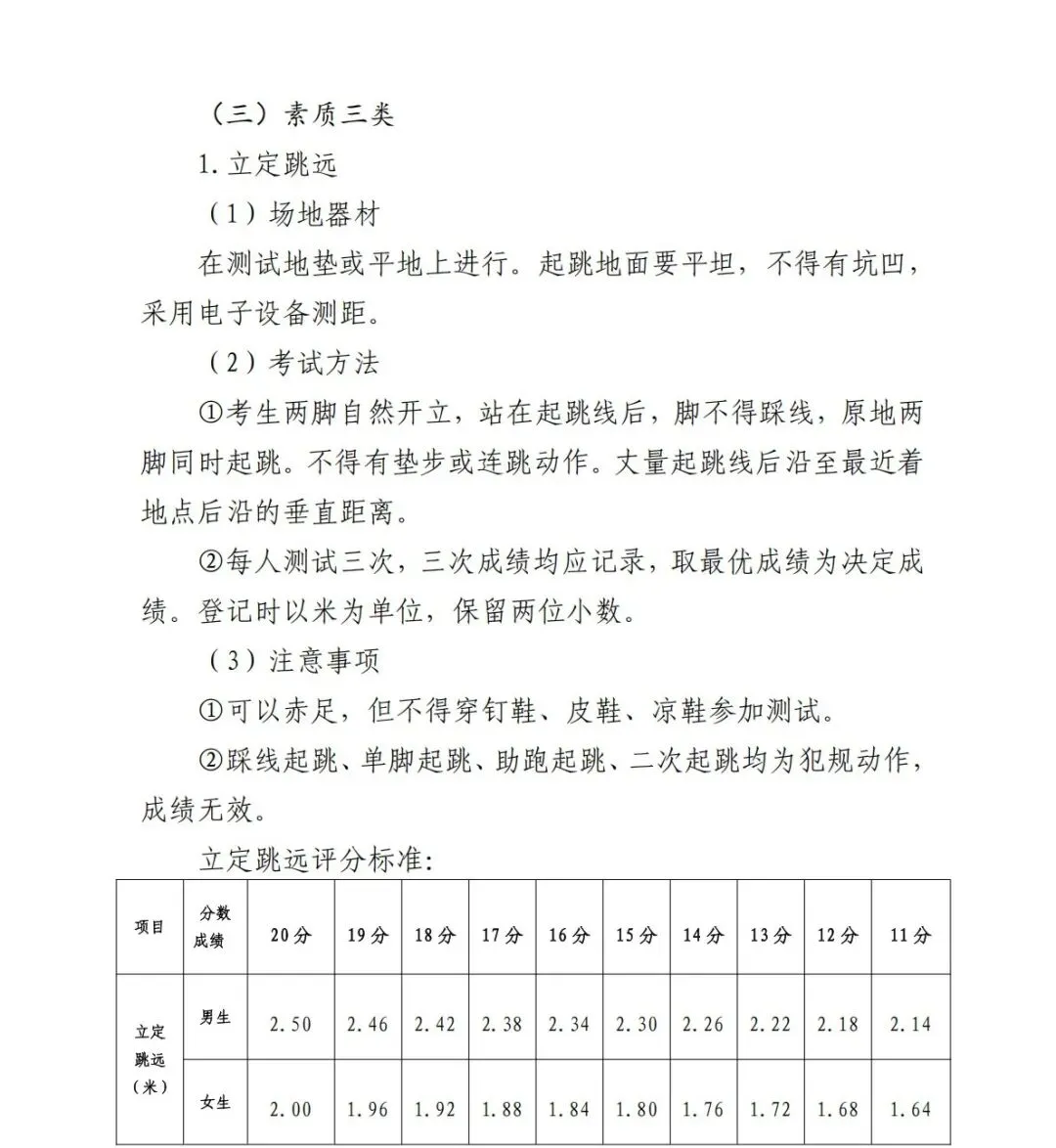 中考体育改革:实施方案 | 钦州中考-第17张图片-四季读书网