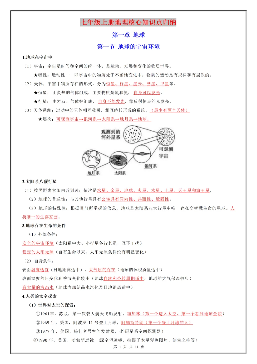 【初一】2026秋七年级上册地理全册核心知识点总结背诵版,有完整版可打印,建议家长领取一份打印给孩子!-第3张图片-四季读书网 【初一】2026秋七年级上册地理全册核心知识点总结背诵版,有完整版可打印,建议家长领取一份打印给孩子!-第3张图片-四季读书网