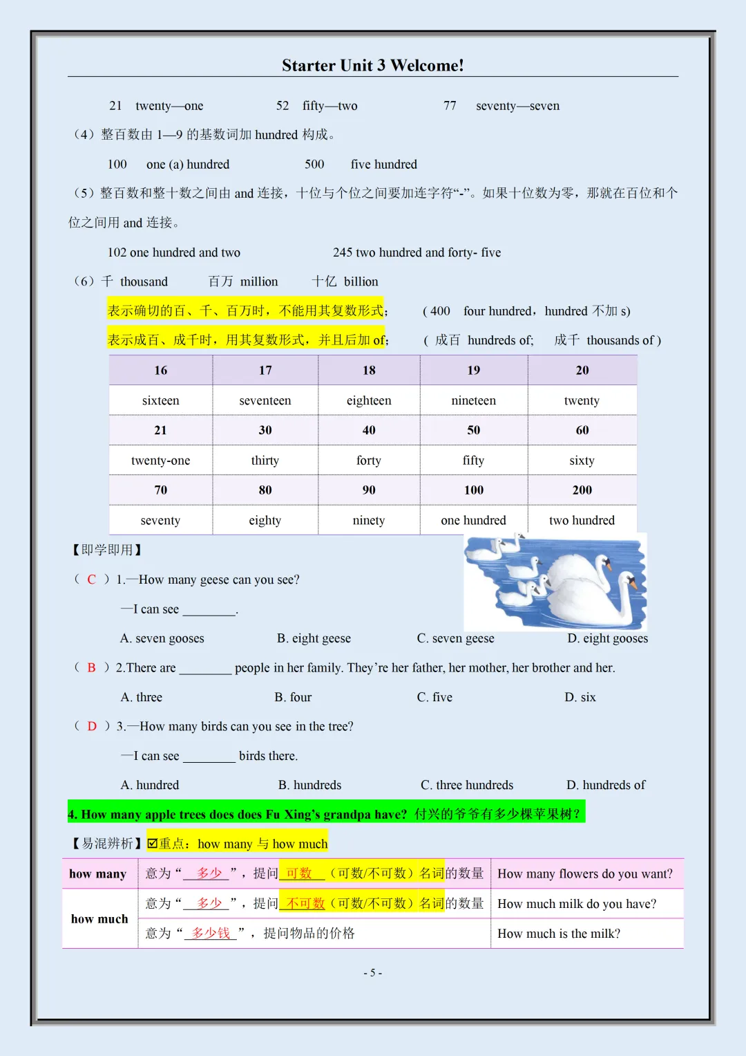 【初一】2026秋七年级上册英语全册单元知识点梳理及语法讲义,有完整版可打印,建议家长领取一份打印给孩子!-第7张图片-四季读书网 【初一】2026秋七年级上册英语全册单元知识点梳理及语法讲义,有完整版可打印,建议家长领取一份打印给孩子!-第7张图片-四季读书网