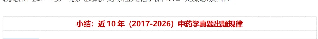 中医考研近10年中药真题出题规律全分析-第28张图片-四季读书网 中医考研近10年中药真题出题规律全分析-第28张图片-四季读书网