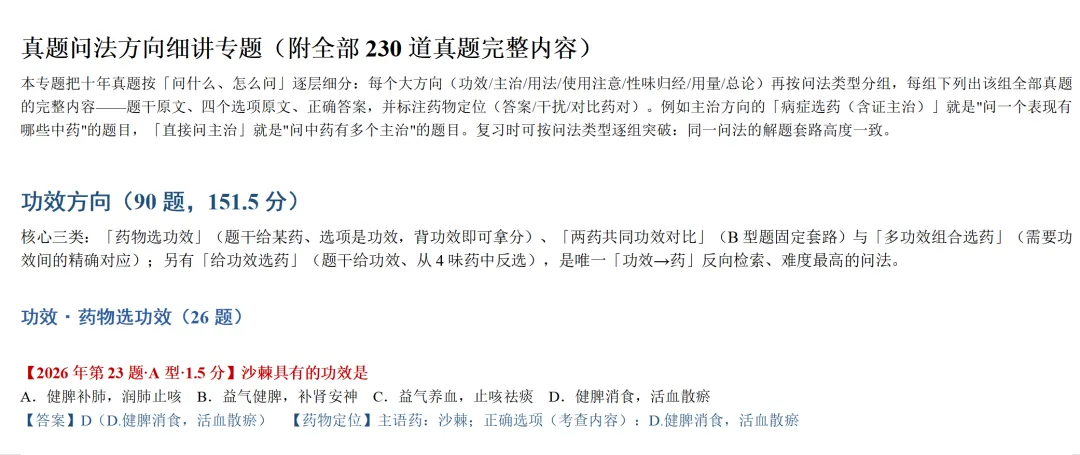 中医考研近10年中药真题出题规律全分析-第29张图片-四季读书网 中医考研近10年中药真题出题规律全分析-第29张图片-四季读书网