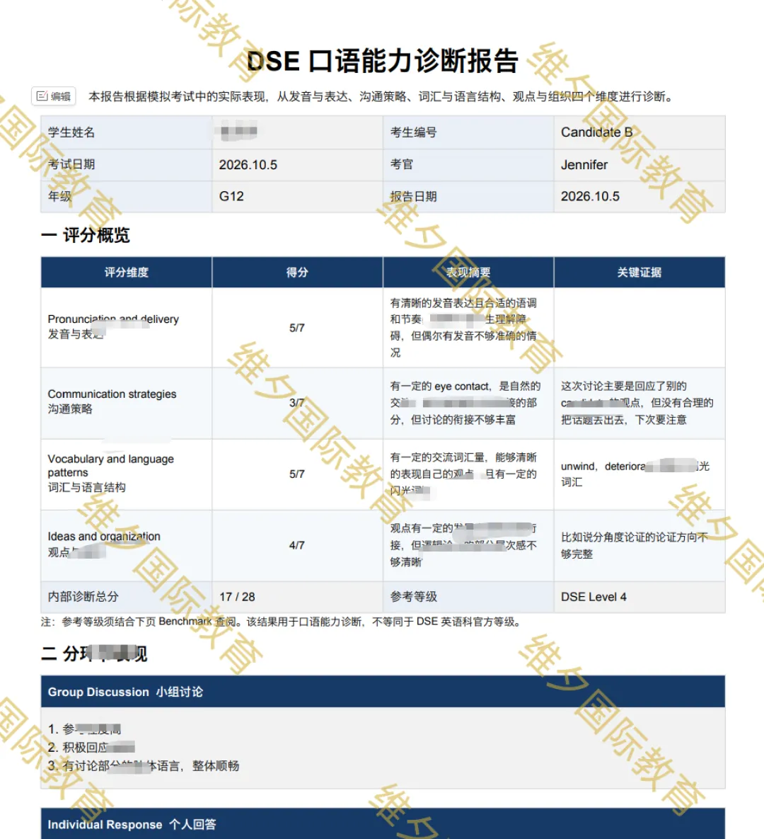 维夕DSE口语模拟考试圆满落幕!全真还原考场实景-第11张图片-四季读书网