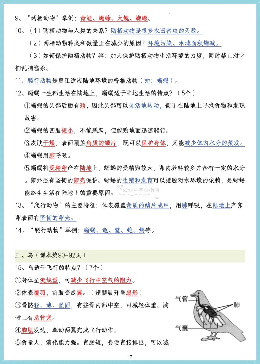 初一生物|2026年七年级上册生物课内重点核心知识汇总,可打印!-第11张图片-四季读书网
