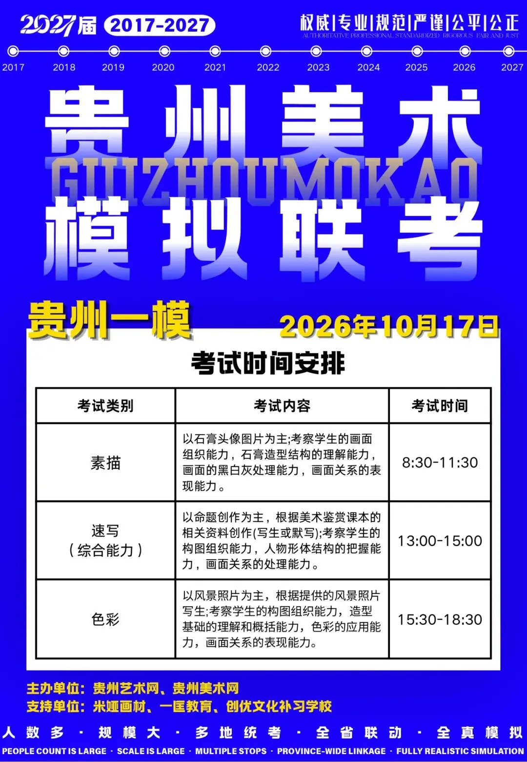 贵州省2027届美术模拟考试(一模)考试流程及相关注意事项!-第15张图片-四季读书网
