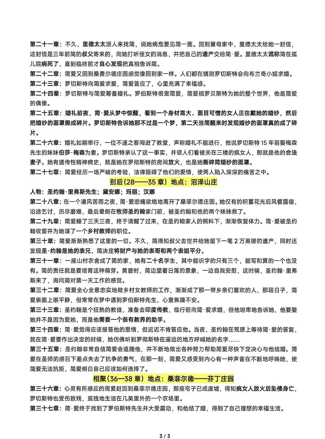 九上名著《简·爱》中考考点梳理-第3张图片-四季读书网