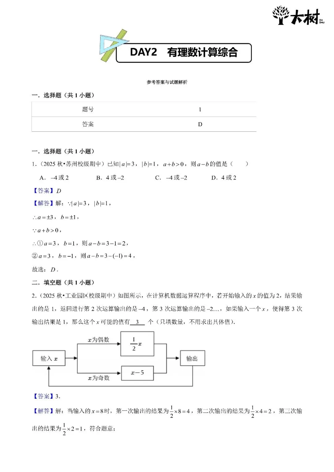 【初一 期中攻略】Day2 数学+英语-第3张图片-四季读书网 【初一 期中攻略】Day2 数学+英语-第3张图片-四季读书网