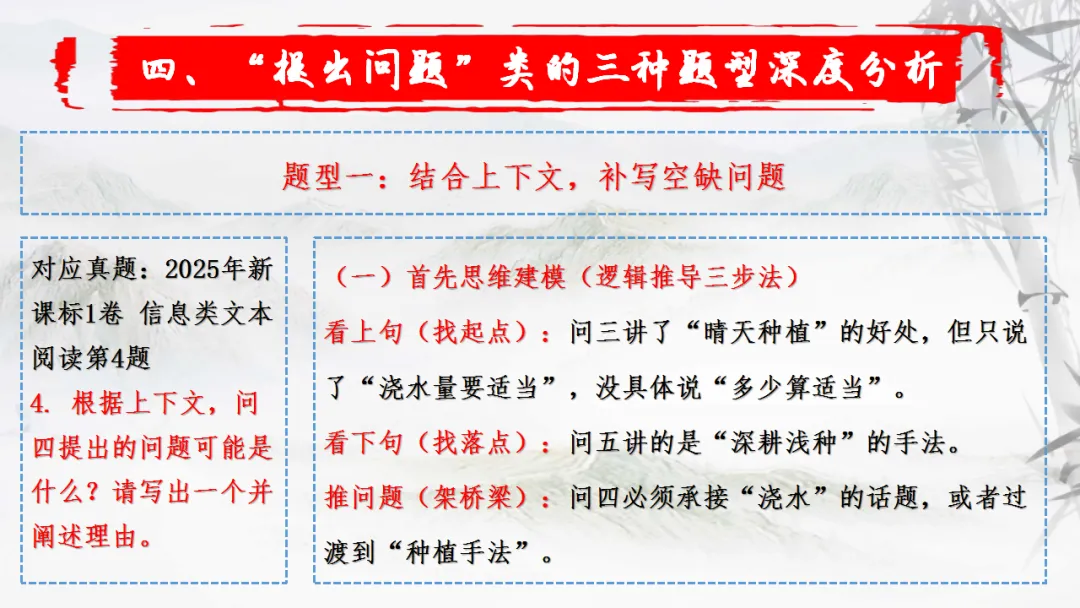 【一轮复习】高考新题型之——提出问题-第15张图片-四季读书网