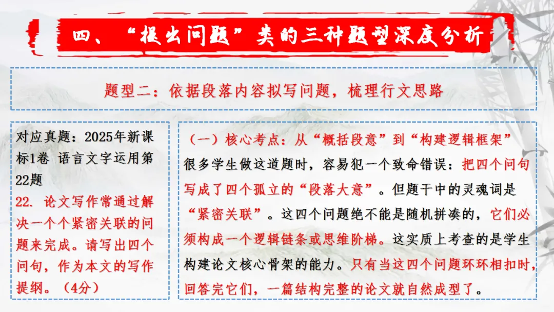 【一轮复习】高考新题型之——提出问题-第17张图片-四季读书网