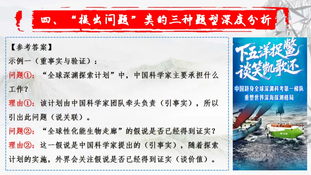 【一轮复习】高考新题型之——提出问题-第26张图片-四季读书网