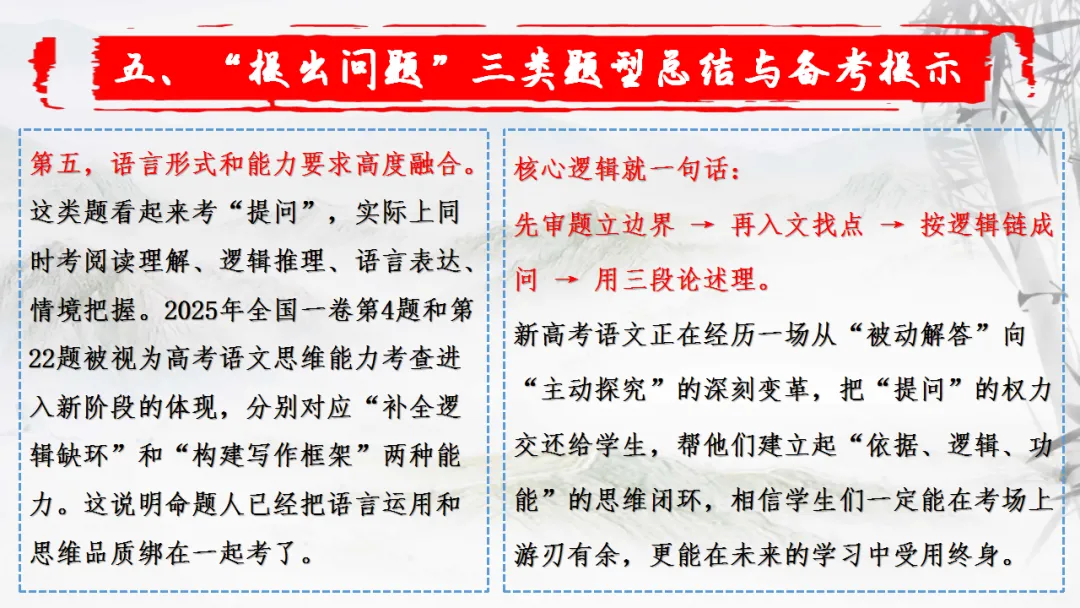 【一轮复习】高考新题型之——提出问题-第30张图片-四季读书网