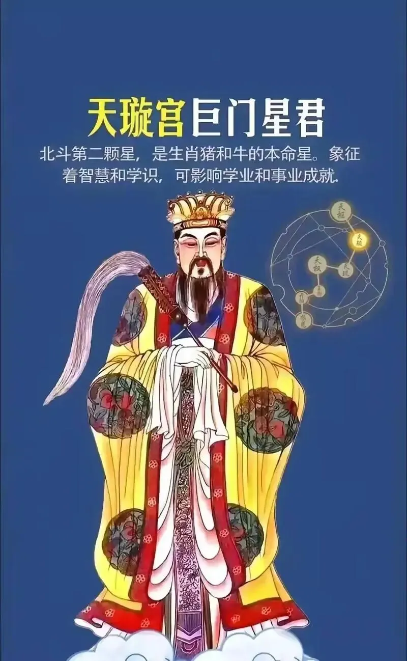 【九皇齋】:<九月初二>阴精巨门元星君圣诞 —— 北斗第二星君的的度厄、阴德与人间过坎-第5张图片-四季读书网