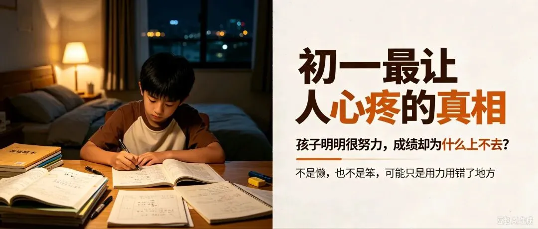 初一最让人心疼的真相:孩子拼命学,成绩却一动不动-第1张图片-四季读书网