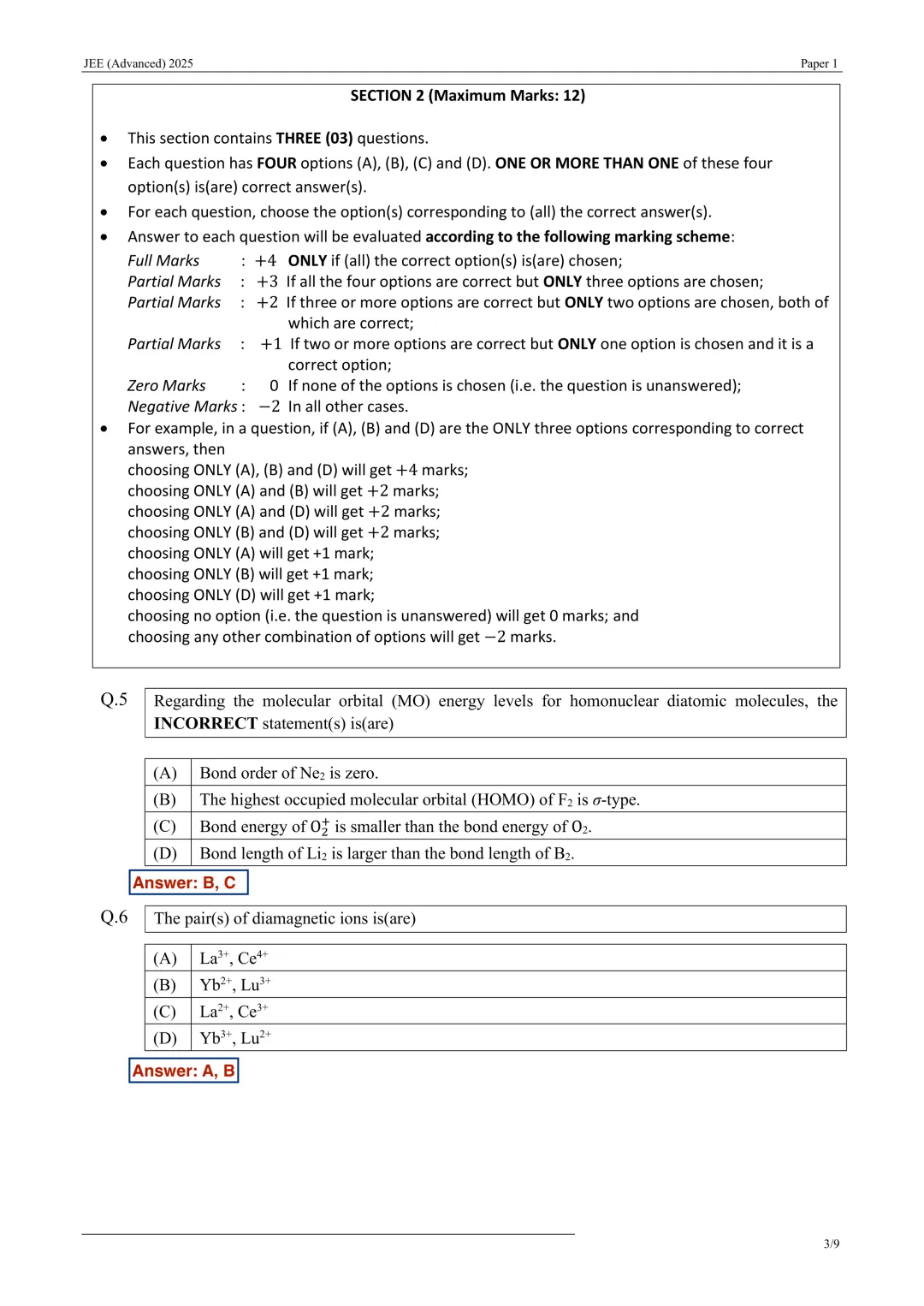 真题 I 《2025印度高考(卷一)》(印度理工学院联合入学考试)-第25张图片-四季读书网 真题 I 《2025印度高考(卷一)》(印度理工学院联合入学考试)-第25张图片-四季读书网