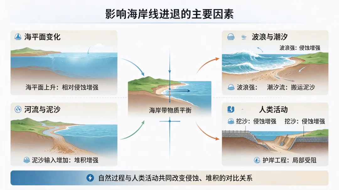考研真题丨海平面的升降一定会引起海岸线的进退?(南京师范大学)-第3张图片-四季读书网 考研真题丨海平面的升降一定会引起海岸线的进退?(南京师范大学)-第3张图片-四季读书网