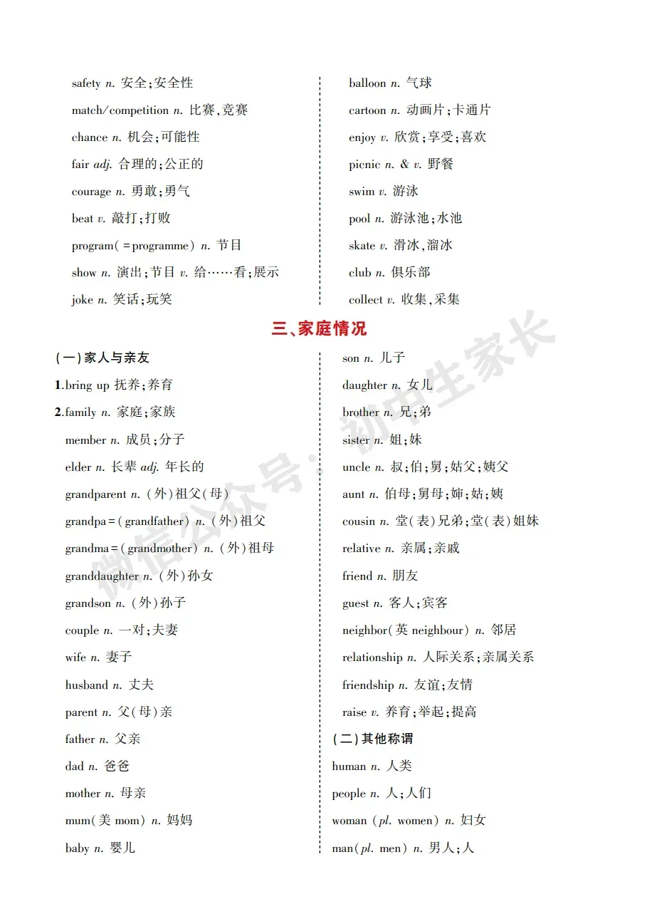 中考英语背诵手册:话题词汇+必背短语+构词法,告别零散记忆!-第10张图片-四季读书网