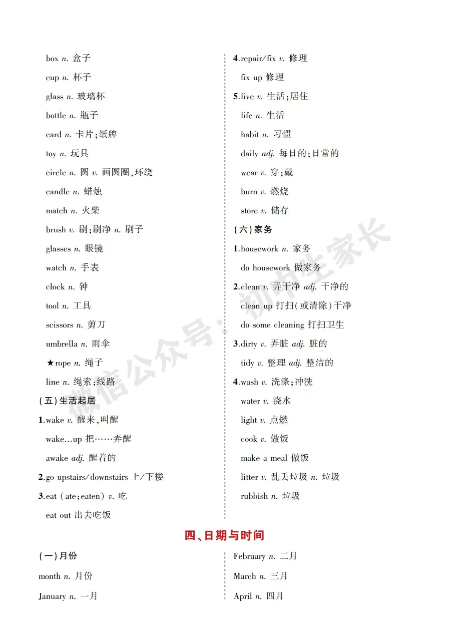 中考英语背诵手册:话题词汇+必背短语+构词法,告别零散记忆!-第12张图片-四季读书网