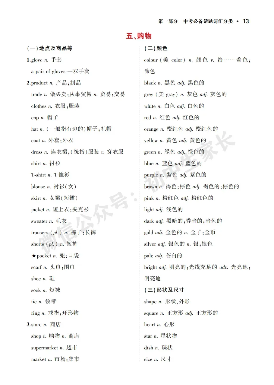 中考英语背诵手册:话题词汇+必背短语+构词法,告别零散记忆!-第15张图片-四季读书网