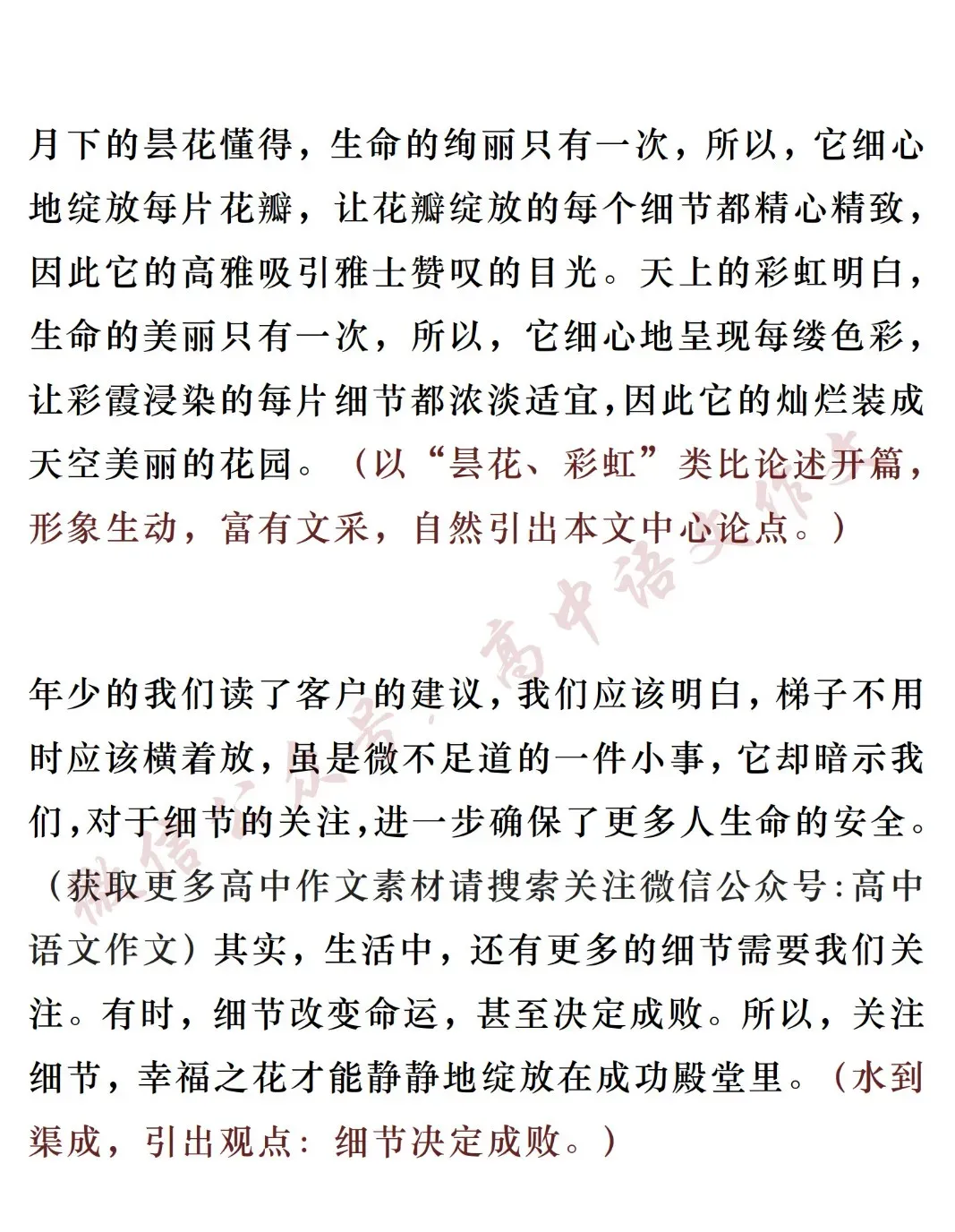 高考满分作文 | 8篇满分考场范文,涵盖各种写作技巧!-第14张图片-四季读书网