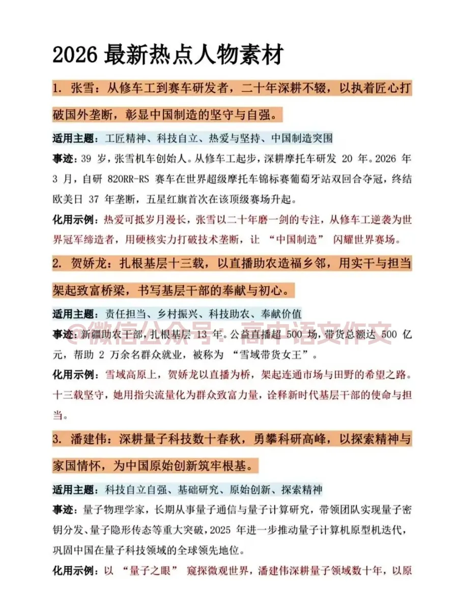 高考作文热点人物素材 | 精选11个「人民日报」优秀热点人物素材-第3张图片-四季读书网 高考作文热点人物素材 | 精选11个「人民日报」优秀热点人物素材-第3张图片-四季读书网