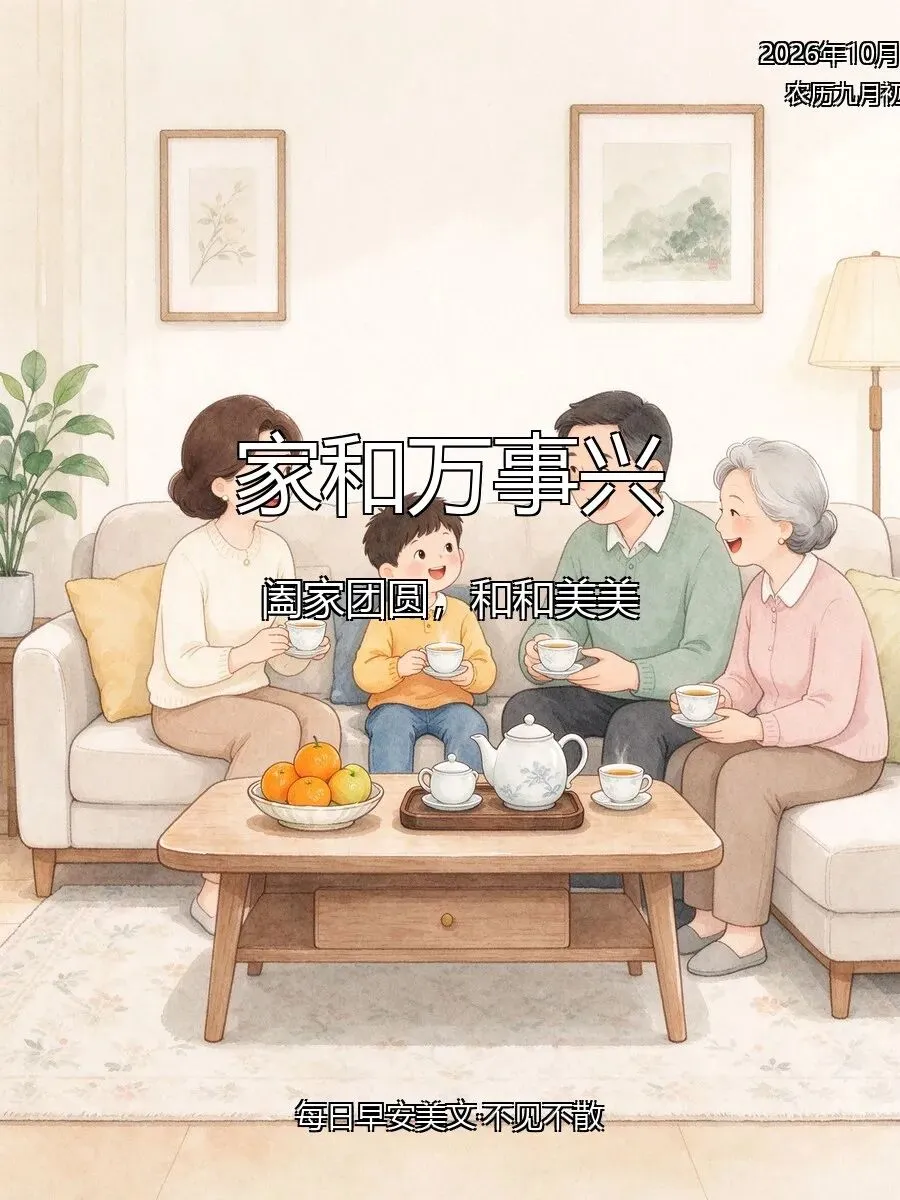 农历九月初二 · 周日团圆,愿你阖家围坐、和和美美、福气盈门-第3张图片-四季读书网 农历九月初二 · 周日团圆,愿你阖家围坐、和和美美、福气盈门-第3张图片-四季读书网