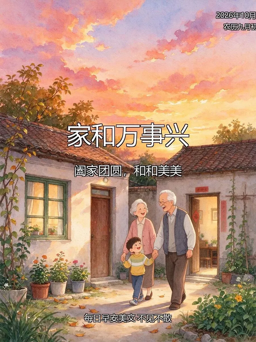 农历九月初二 · 周日团圆,愿你阖家围坐、和和美美、福气盈门-第4张图片-四季读书网 农历九月初二 · 周日团圆,愿你阖家围坐、和和美美、福气盈门-第4张图片-四季读书网