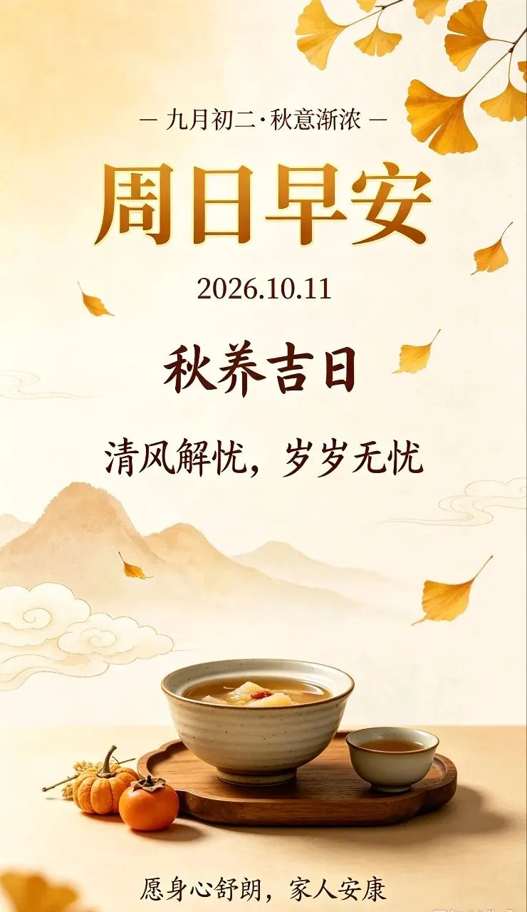 九月初二|秋意渐浓,愿清风解忧,岁岁无忧-第1张图片-四季读书网