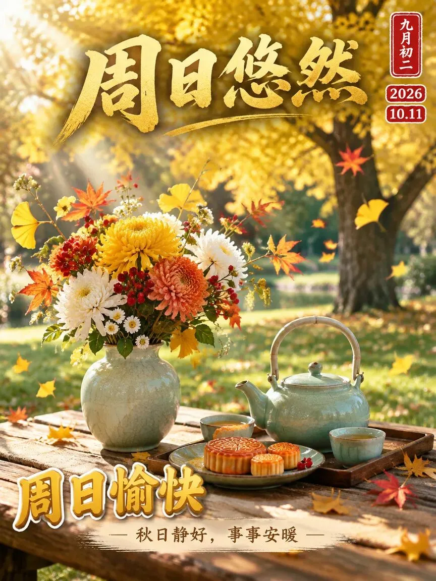 诗词丨九月初二,层林尽染,愿你所念皆安,所行皆暖,收获满满一程欢喜-第5张图片-四季读书网