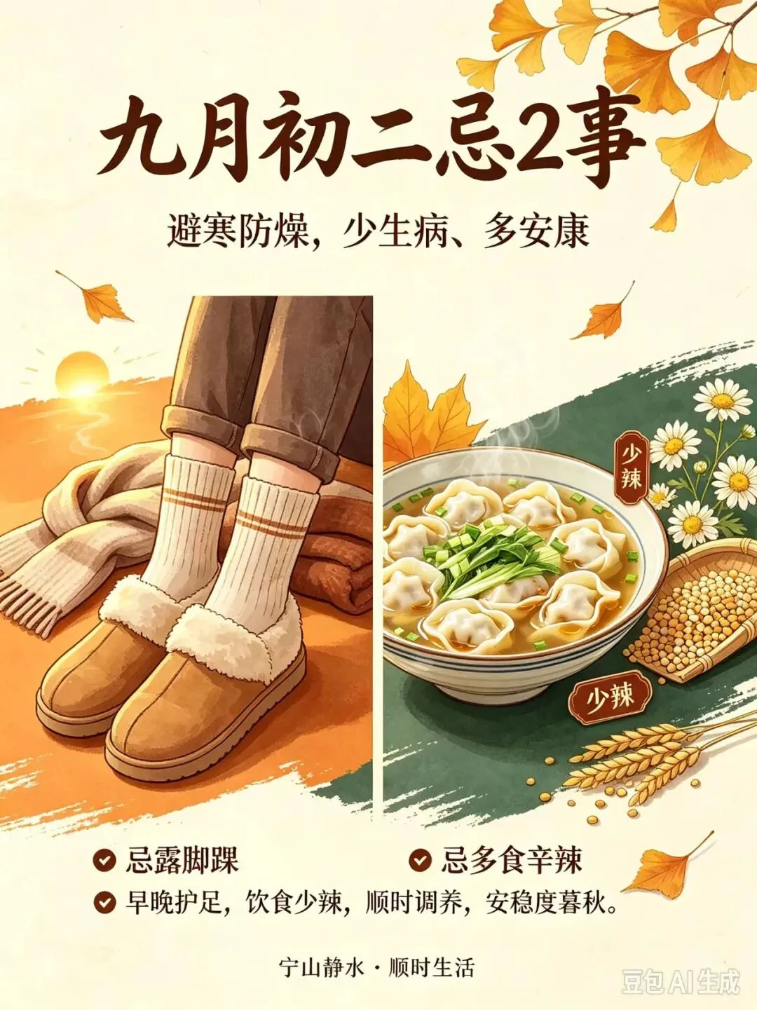 农历九月初二!牢记吃3样、忌2事,顺时度暮秋,四季人安康-第5张图片-四季读书网