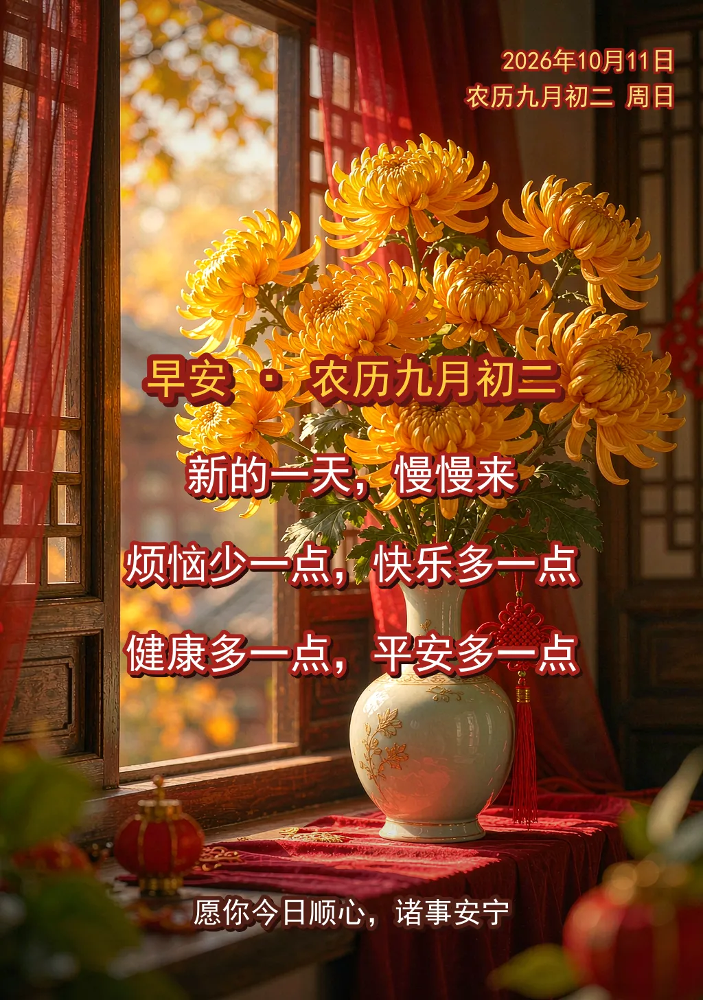 九月初二,金秋纳福:给爸妈发这条早安,比啥祈福都踏实-第2张图片-四季读书网