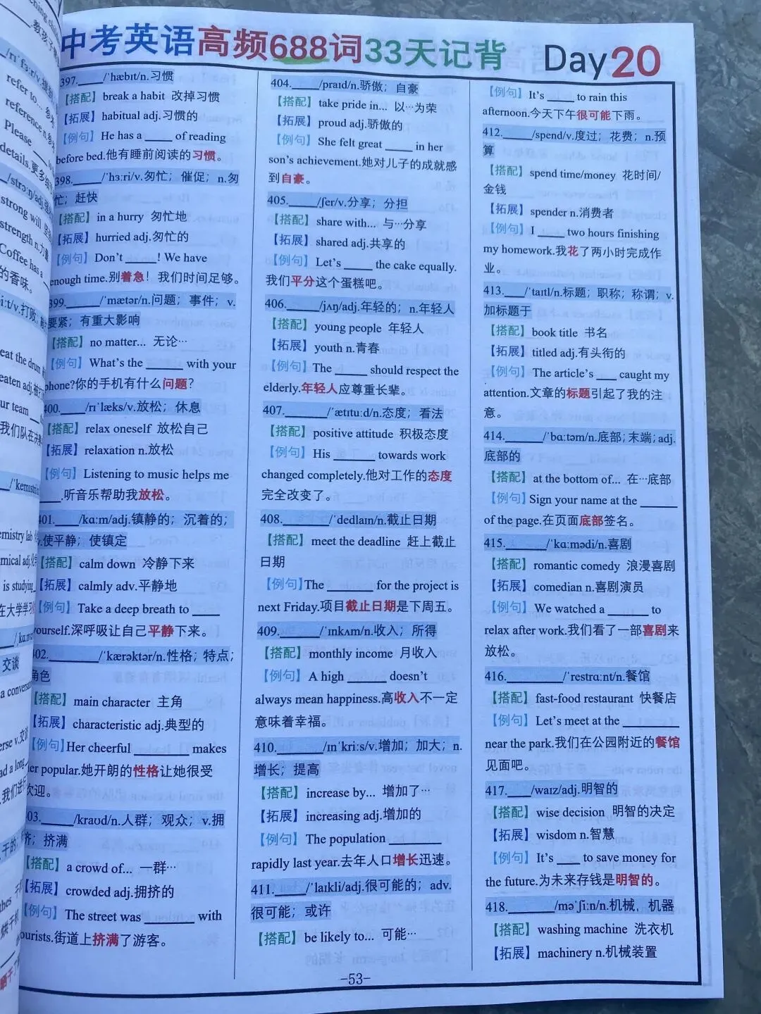 33天搞定中考英语688词-第2张图片-四季读书网 33天搞定中考英语688词-第2张图片-四季读书网