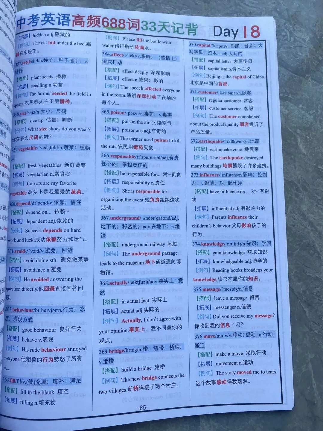 33天搞定中考英语688词-第4张图片-四季读书网 33天搞定中考英语688词-第4张图片-四季读书网