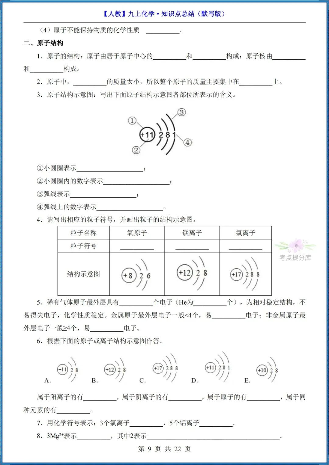 26秋初三 九年级上册化学《知识点总结》背诵+默写 共44页 可打印-第21张图片-四季读书网 26秋初三 九年级上册化学《知识点总结》背诵+默写 共44页 可打印-第21张图片-四季读书网