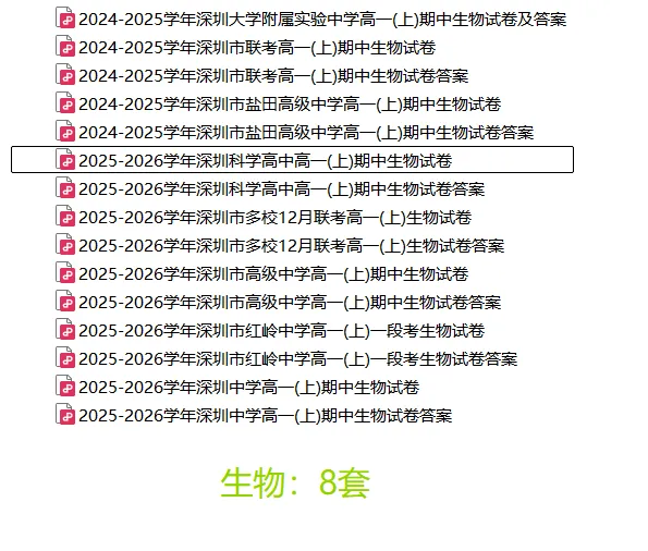 [最新汇总]深圳高一上学期9科期中真题汇总-第6张图片-四季读书网