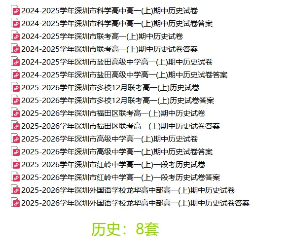 [最新汇总]深圳高一上学期9科期中真题汇总-第11张图片-四季读书网