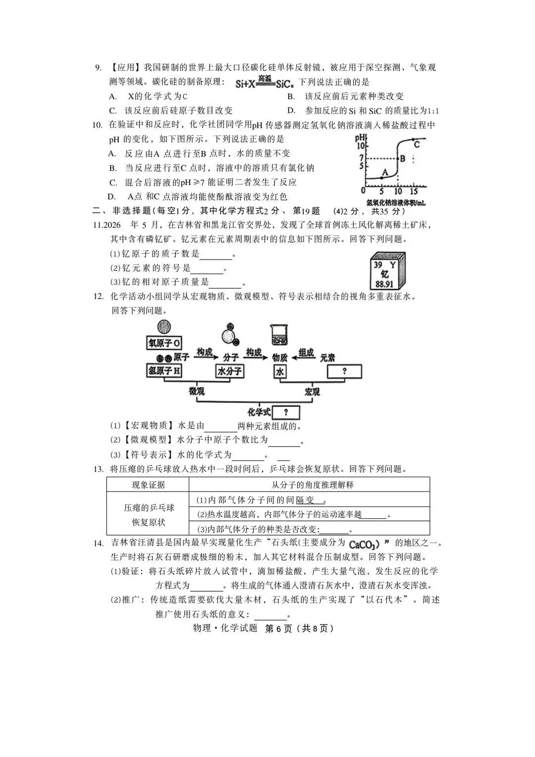 2013-2026年吉林省历年中考真题试卷及答案汇总-第3张图片-四季读书网