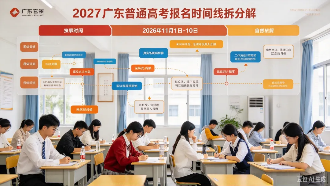 广东2027高考报名官宣!11月1日起填报,三类考生务必提前核对资格-第1张图片-四季读书网 广东2027高考报名官宣!11月1日起填报,三类考生务必提前核对资格-第1张图片-四季读书网