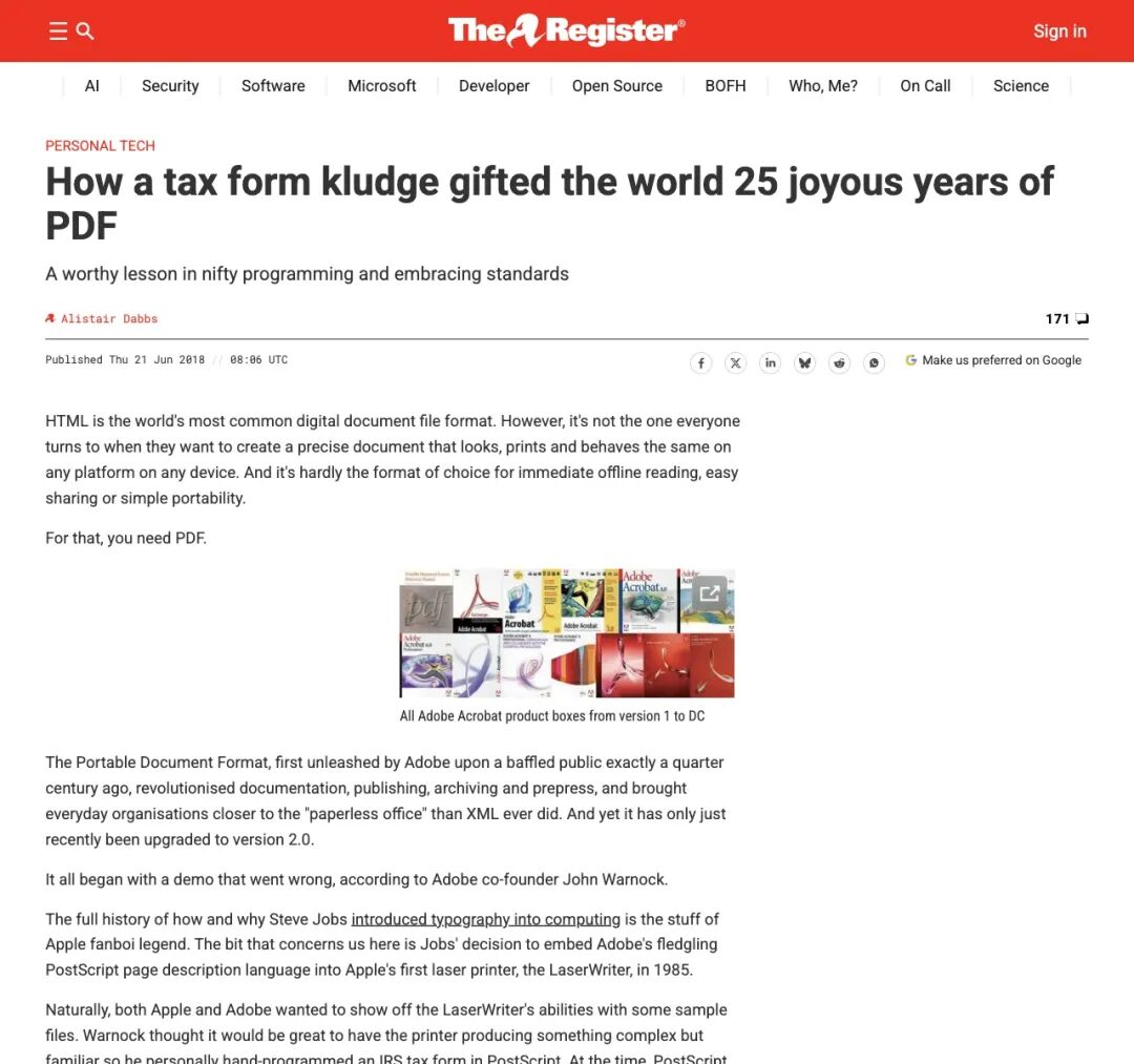 初三数学挂科,却写出32页封神论文!他叛逃施乐造出PDF,统治全球30年-第3张图片-四季读书网