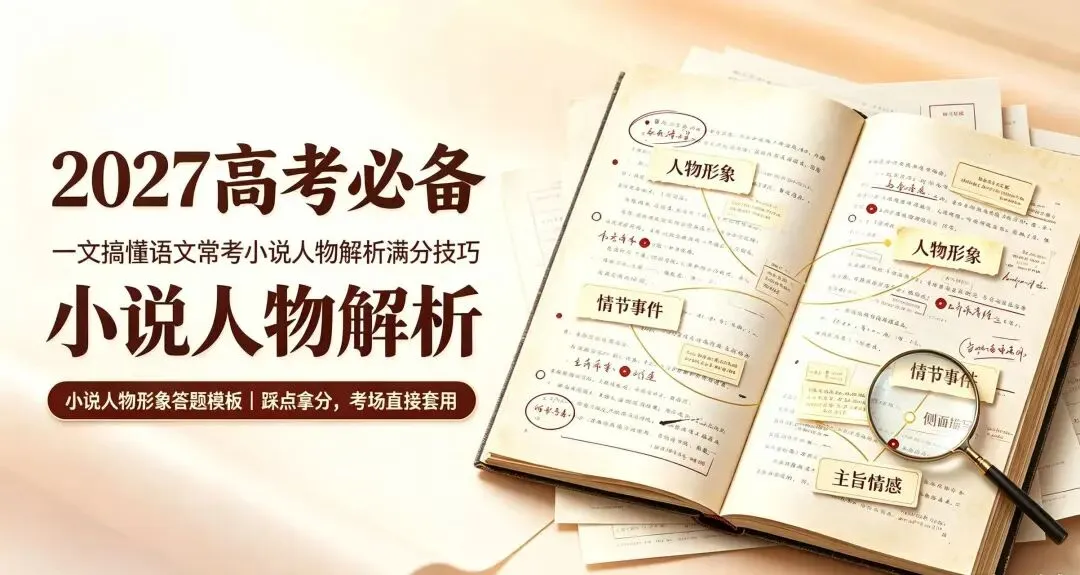 2027新高考必备!一文吃透语文常考文学人物解析满分技巧【学霸收藏版】-第1张图片-四季读书网