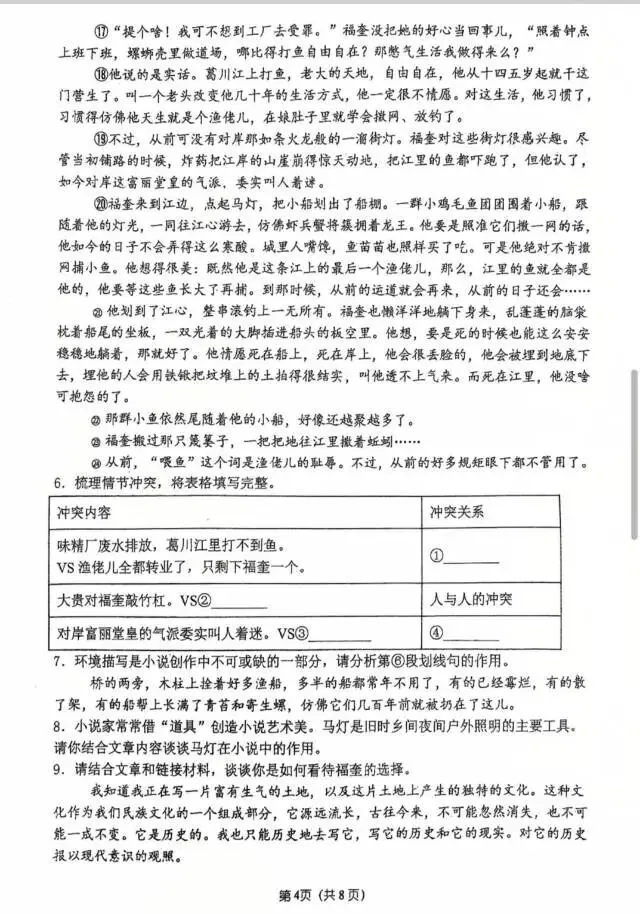 初三家长必看,桐柏一中九年级月考语文试卷分析-第5张图片-四季读书网 初三家长必看,桐柏一中九年级月考语文试卷分析-第5张图片-四季读书网