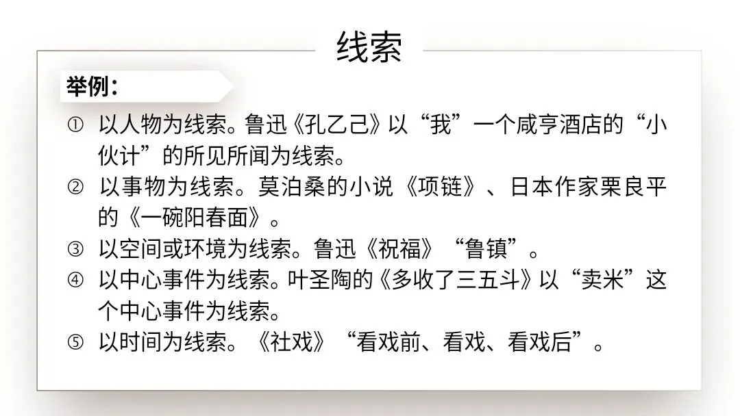 【2027届高考语文一轮复习.小说阅读专题】分析小说的叙事艺术(情节手法)课件-第32张图片-四季读书网